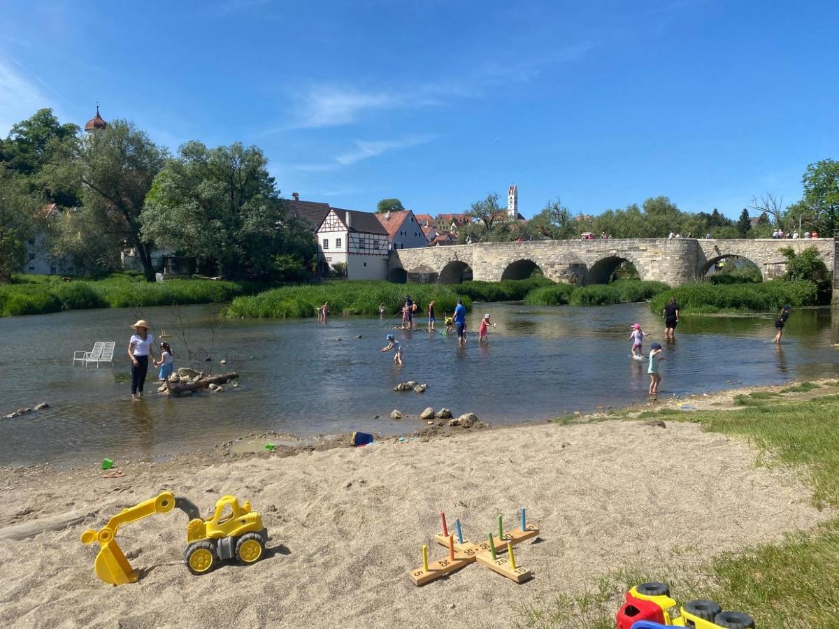 Appartement Burgblick Harburg  Buitenkant foto
