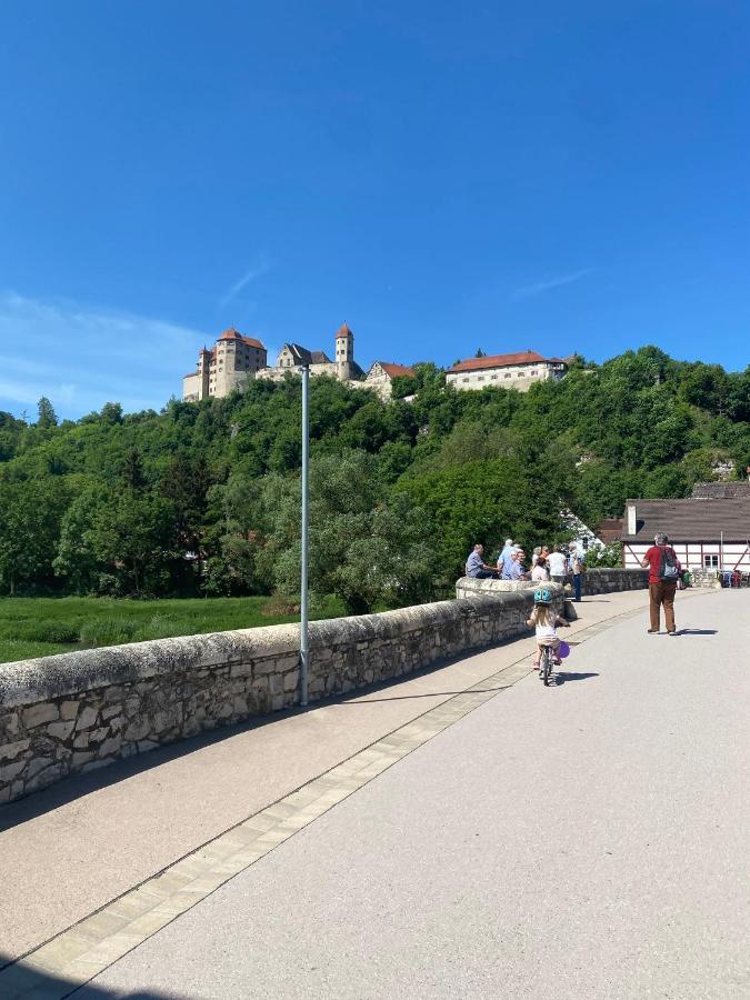 Appartement Burgblick Harburg  Buitenkant foto